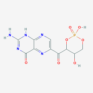 molecular formula C10H10N5O7P B054226 Compound Z-phb CAS No. 122856-31-9