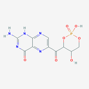 1-(2-Amino-4-oxopteridin-7-yl)-1-oxo-2,3,4-butanetriol-2,4-cyclic phosphate