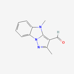 molecular formula C12H11N3O B5422659 2,4-dimethyl-4H-pyrazolo[1,5-a][1,3]benzimidazole-3-carbaldehyde 