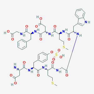 molecular formula C51H64N10O18S3 B054227 Gly-cholecystokinin CAS No. 124762-72-7