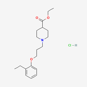 molecular formula C19H30ClNO3 B5422700 Ethyl 1-[3-(2-ethylphenoxy)propyl]piperidine-4-carboxylate;hydrochloride 