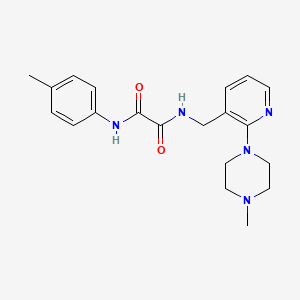 molecular formula C20H25N5O2 B5422965 N-(4-methylphenyl)-N'-{[2-(4-methylpiperazin-1-yl)pyridin-3-yl]methyl}ethanediamide 