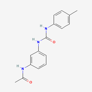 molecular formula C16H17N3O2 B5423597 N-(3-{[(4-methylphenyl)carbamoyl]amino}phenyl)acetamide 