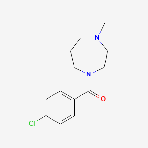 molecular formula C13H17ClN2O B5423604 (4-Chlorophenyl)(4-methyl-1,4-diazepan-1-yl)methanone 