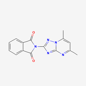 molecular formula C15H11N5O2 B5423935 2-(5,7-dimethyl[1,2,4]triazolo[1,5-a]pyrimidin-2-yl)-1H-isoindole-1,3(2H)-dione 