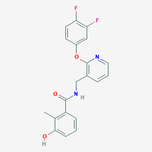 molecular formula C20H16F2N2O3 B5424145 N-{[2-(3,4-difluorophenoxy)pyridin-3-yl]methyl}-3-hydroxy-2-methylbenzamide 