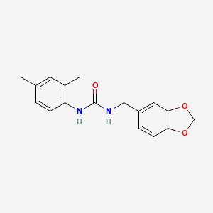 molecular formula C17H18N2O3 B5424190 N-(1,3-benzodioxol-5-ylmethyl)-N'-(2,4-dimethylphenyl)urea 