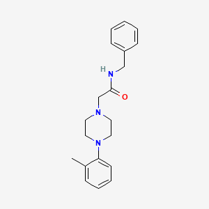molecular formula C20H25N3O B5424321 N-benzyl-2-[4-(2-methylphenyl)piperazin-1-yl]acetamide 