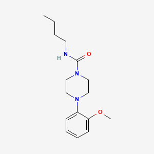 molecular formula C16H25N3O2 B5424851 N-butyl-4-(2-methoxyphenyl)piperazine-1-carboxamide 