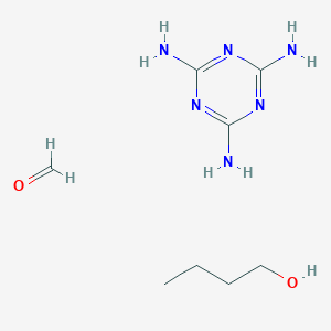 molecular formula C8H18N6O2 B054250 Butan-1-ol;formaldehyde;1,3,5-triazine-2,4,6-triamine CAS No. 120196-33-0