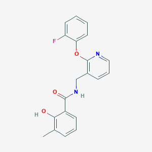 molecular formula C20H17FN2O3 B5425096 N-{[2-(2-fluorophenoxy)pyridin-3-yl]methyl}-2-hydroxy-3-methylbenzamide 