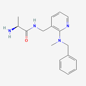 molecular formula C17H22N4O B5425249 N~1~-({2-[benzyl(methyl)amino]pyridin-3-yl}methyl)-L-alaninamide 