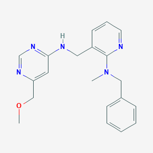 molecular formula C20H23N5O B5425351 N-({2-[benzyl(methyl)amino]pyridin-3-yl}methyl)-6-(methoxymethyl)pyrimidin-4-amine 
