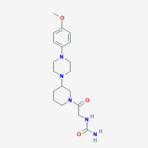 molecular formula C19H29N5O3 B5425416 N-(2-{3-[4-(4-methoxyphenyl)-1-piperazinyl]-1-piperidinyl}-2-oxoethyl)urea 