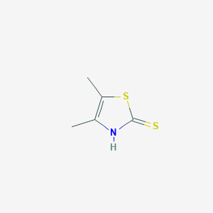 molecular formula C5H7NS2 B054255 4,5-Dimethylthiazole-2-thiol CAS No. 118090-07-6