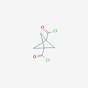 molecular formula C7H6Cl2O2 B054260 Bicyclo[1.1.1]pentane-1,3-dicarbonyl dichloride CAS No. 115913-31-0