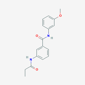 molecular formula C17H18N2O3 B5426943 N-(3-methoxyphenyl)-3-(propanoylamino)benzamide 