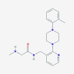molecular formula C20H27N5O B5426947 N~2~-methyl-N~1~-({2-[4-(2-methylphenyl)piperazin-1-yl]pyridin-3-yl}methyl)glycinamide 