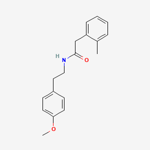 molecular formula C18H21NO2 B5427394 N-[2-(4-methoxyphenyl)ethyl]-2-(2-methylphenyl)acetamide 