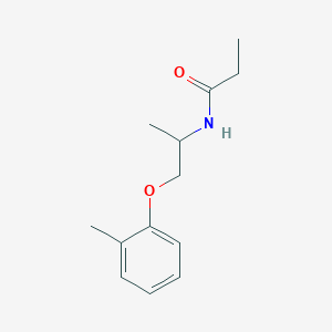 molecular formula C13H19NO2 B5427495 N-[1-methyl-2-(2-methylphenoxy)ethyl]propanamide 