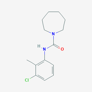 molecular formula C14H19ClN2O B5427533 N-(3-chloro-2-methylphenyl)azepane-1-carboxamide 