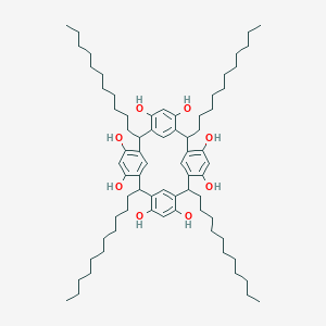 molecular formula C72H112O8 B054279 C-Undecylcalix[4]resorcinarene CAS No. 116780-43-9