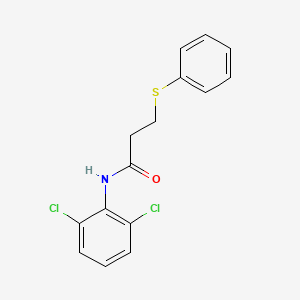 molecular formula C15H13Cl2NOS B5428112 N-(2,6-dichlorophenyl)-3-(phenylsulfanyl)propanamide 
