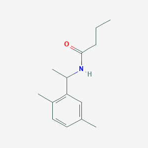 molecular formula C14H21NO B5428157 N-[1-(2,5-dimethylphenyl)ethyl]butanamide 