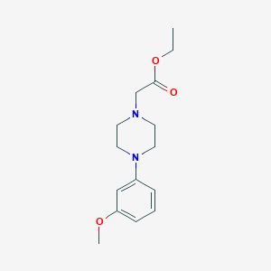 molecular formula C15H22N2O3 B5428465 ETHYL 2-[4-(3-METHOXYPHENYL)PIPERAZINO]ACETATE 