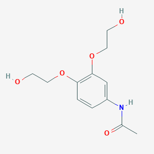 molecular formula C12H17NO5 B5428671 N-[3,4-bis(2-hydroxyethoxy)phenyl]acetamide 