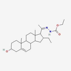 molecular formula C26H42N2O3 B5428930 ethyl N-[(Z)-1-(16-ethyl-3-hydroxy-10,13-dimethyl-2,3,4,7,8,9,11,12,14,15,16,17-dodecahydro-1H-cyclopenta[a]phenanthren-17-yl)ethylideneamino]carbamate 
