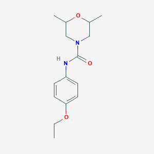 molecular formula C15H22N2O3 B5428943 N-(4-ethoxyphenyl)-2,6-dimethylmorpholine-4-carboxamide 