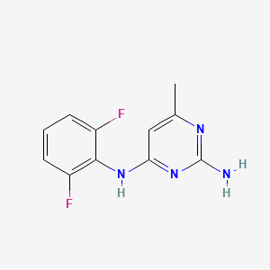 molecular formula C11H10F2N4 B5428991 N~4~-(2,6-difluorophenyl)-6-methyl-2,4-pyrimidinediamine 