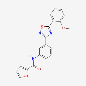 molecular formula C20H15N3O4 B5429404 N-[3-[5-(2-methoxyphenyl)-1,2,4-oxadiazol-3-yl]phenyl]furan-2-carboxamide 
