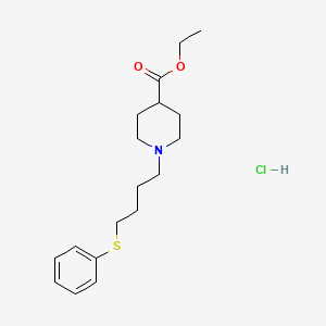 molecular formula C18H28ClNO2S B5429465 Ethyl 1-(4-phenylsulfanylbutyl)piperidine-4-carboxylate;hydrochloride 