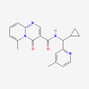 molecular formula C20H20N4O2 B5429497 N-[cyclopropyl(4-methylpyridin-2-yl)methyl]-6-methyl-4-oxo-4H-pyrido[1,2-a]pyrimidine-3-carboxamide 