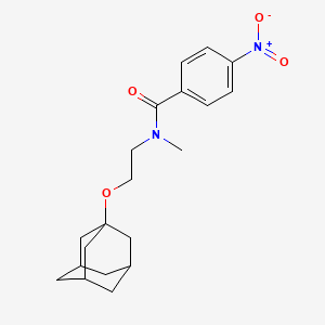 molecular formula C20H26N2O4 B5429541 N-[2-(1-adamantyloxy)ethyl]-N-methyl-4-nitrobenzamide 