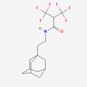 molecular formula C16H21F6NO B5429548 N-[2-(ADAMANTAN-1-YL)ETHYL]-3,3,3-TRIFLUORO-2-(TRIFLUOROMETHYL)PROPANAMIDE 