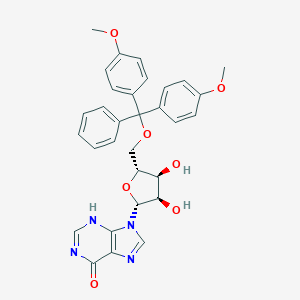 molecular formula C31H30N4O7 B054296 5/'/'-O-(4,4/'/'-Dimethoxytrityl)-inosine CAS No. 119898-59-8