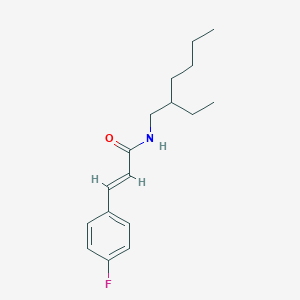 molecular formula C17H24FNO B5429627 N-(2-ethylhexyl)-3-(4-fluorophenyl)acrylamide 