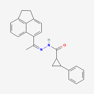molecular formula C24H22N2O B5429634 N'-[1-(1,2-dihydro-5-acenaphthylenyl)ethylidene]-2-phenylcyclopropanecarbohydrazide 