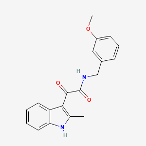 molecular formula C19H18N2O3 B5429799 N-(3-methoxybenzyl)-2-(2-methyl-1H-indol-3-yl)-2-oxoacetamide 