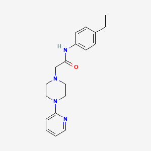 molecular formula C19H24N4O B5430076 N-(4-ethylphenyl)-2-[4-(pyridin-2-yl)piperazin-1-yl]acetamide 
