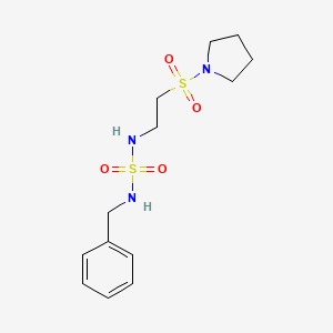 molecular formula C13H21N3O4S2 B5430165 N-benzyl-N'-[2-(pyrrolidin-1-ylsulfonyl)ethyl]sulfamide 