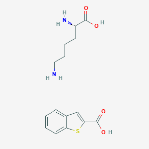 molecular formula C15H20N2O4S B054302 Thionapthene-2-carboxylic acid-lysine CAS No. 119979-98-5