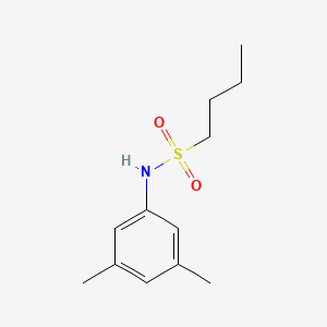 molecular formula C12H19NO2S B5430468 N-(3,5-dimethylphenyl)butane-1-sulfonamide 