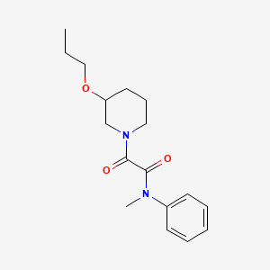 molecular formula C17H24N2O3 B5430495 N-methyl-2-oxo-N-phenyl-2-(3-propoxypiperidin-1-yl)acetamide 
