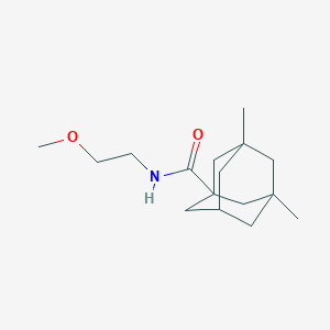 molecular formula C16H27NO2 B5430733 N-(2-methoxyethyl)-3,5-dimethyl-1-adamantanecarboxamide 