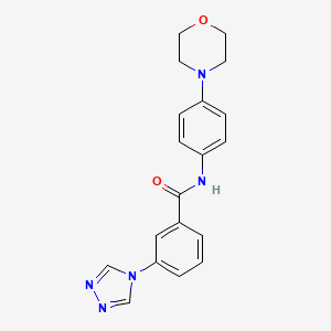 molecular formula C19H19N5O2 B5430740 N-(4-morpholin-4-ylphenyl)-3-(1,2,4-triazol-4-yl)benzamide 