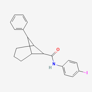 molecular formula C20H20INO B5430763 N-(4-iodophenyl)-7-phenylbicyclo[3.1.1]heptane-6-carboxamide 